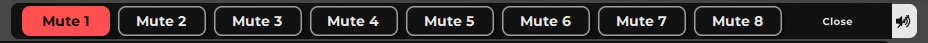 eMotion LV1 Classic Mute Groups panel