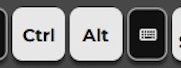 eMotion LV1 Classic keyboard Ctrl and Alt controls